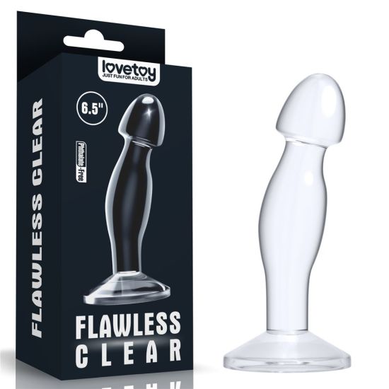 Dildo na bod G a anální hrátky pro ženy a muže, Flawless Clear