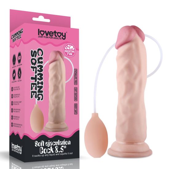 Stříkací penis, penis s balonkem, délka 21,5 cm, Lovetoy