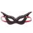 Bondage Fetish Masquerade Mask čierna s cvokmi