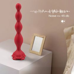 Rose toy Anal beads, 9 vibrací, Anální kolík, Vibrátor, Anální perličky, Sexuální hračka pro ženy a Muže, Sexuální hračky pro dospělé, Dildo